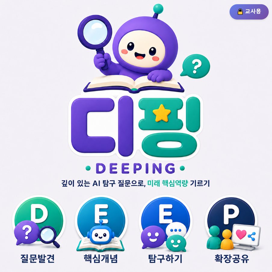 AI 탐구 지원 웹앱 디핑(DEEPING)